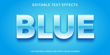 3D editable text effect