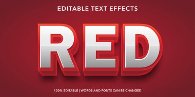 3D editable text effect