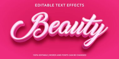 3d editable text effect