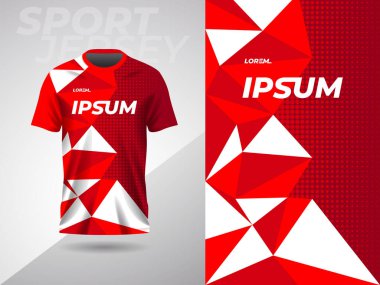 red abstract sports jersey football soccer racing gaming motocross cycling running