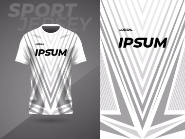 Beyaz gri spor forması futbol ve futbol, forma yarışı, oyun, motokros, bisiklet, koşu