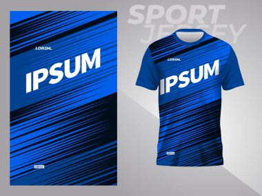 abstract blue sports jersey for football soccer racing gaming motocross running 