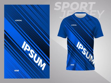 abstract blue sports jersey for football soccer racing gaming motocross running 