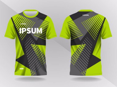 soyut yeşil ve siyah arkaplan ve spor forması tasarımı için desen