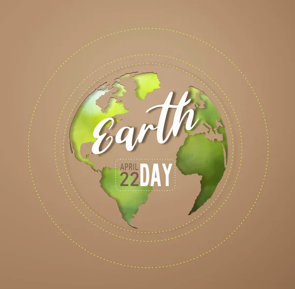Görüntüleme Kahverengi Arka Planda Dünya Ikonu Eko Kağıt Kesiği Dünya — Stok fotoğraf
