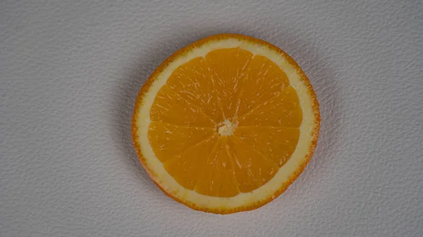 Orange Slice Fresh Juicy Oranges White Background — Stock Photo, Image