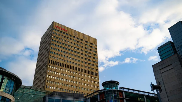 MANCHESTER, UNITED KINGDOM - Feb.25,2023: Arndale House and Blue Sky view
