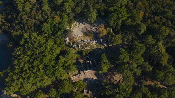 Stock image phaselis ancient city.The old ancient city in the forest and the view from the hill