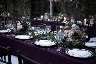 Düğün ya da restoranda güzel bir masa.. 