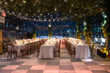 Misafirler için düğün salonu 