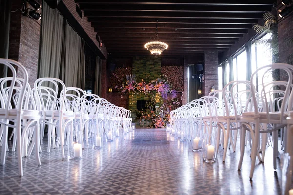 Cerimônia Casamento Restaurante — Fotografia de Stock