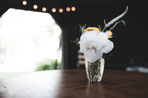 Düğün buketi mum ile 