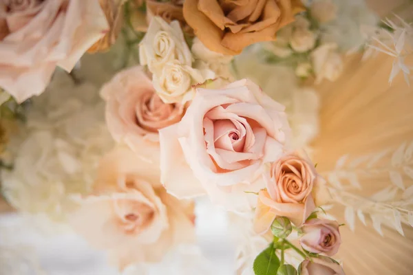 stock image close up of a bouquet of flowers. 