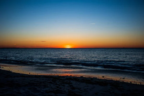 Sonnenuntergang Auf Dem Meer — Stockfoto