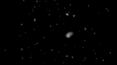 Kar Düşen Bulutlu Gerçekçi Kar Fırtınası Görsel Efektleri Yeşil Ekran Efekti Parçacıkları Şeffaf Karlı Sinema Film Tatili Yılbaşı Sakin Kara Arkaplan 4K