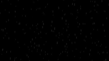 Yağmur Sağanağı Yağmurlu Fırtınalı Yağmur Damlaları Yeşil Ekran Parçacıkları Kaplamaları Şeffaf Şeffaf Sinema Hareketi Animasyon Kara Arkaplan 4K