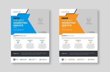 Yaratıcı kurumsal trend profesyonel pazarlama ajansı çekici iş afişleri için basit broşür tasarımı, ticari asgari soyut reklam şablonu.