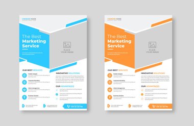 Yaratıcı kurumsal trend profesyonel pazarlama ajansı çekici iş afişleri için basit broşür tasarımı, ticari asgari soyut reklam şablonu.
