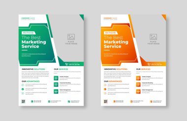 Yaratıcı kurumsal trend profesyonel pazarlama ajansı çekici iş afişleri için basit broşür tasarımı, ticari asgari soyut reklam şablonu.