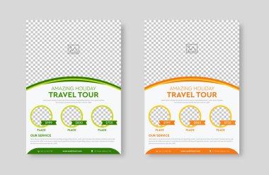 Tatil Seyahat Tur Ajansı broşür tasarım planı. Yaz ve tatil seyahat iş ilanı a4 broşür veya poster tasarımı.