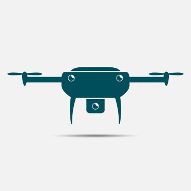 Drone icon vector isolated on white background