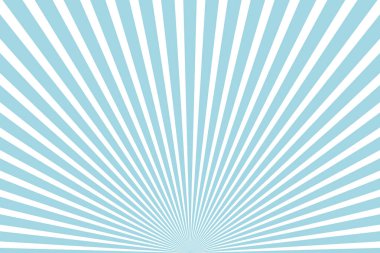 Güneş ışınları mavi ve beyaz vektör arkaplanı