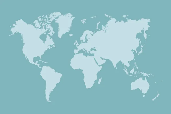Mapa Del Mundo Aislado Ilustración Vectorial — Archivo Imágenes Vectoriales