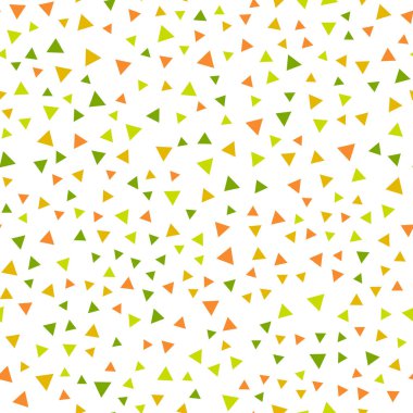 Beyaz arka planda üçgenleri olan kusursuz bir desen. Vektör illüstrasyonu