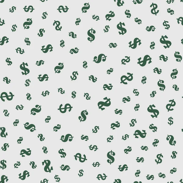 Dollar Fond Motif Sans Couture Illustration Vectorielle — Image vectorielle