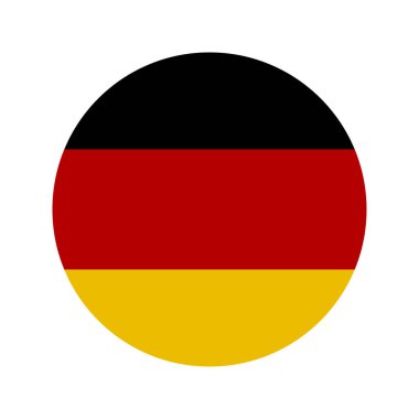 Almanya 'nın yuvarlak bayrağı. Alman ulusal sembolü