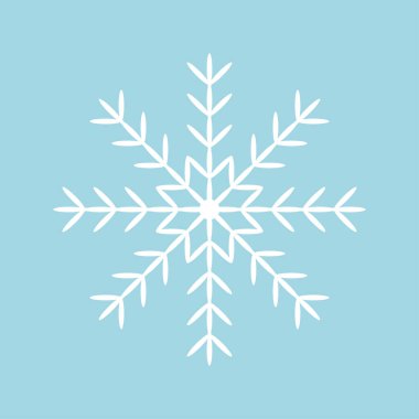 Mavi arkaplanda kartanesi simgesi izole edildi. Vektör illüstrasyonu