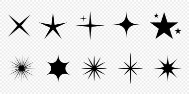 Yanıp sönen yıldızlar. Parıltı simgesini ayarla