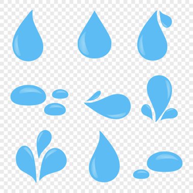 Su damlası ikonu. Yağmur ve yağmur damlası