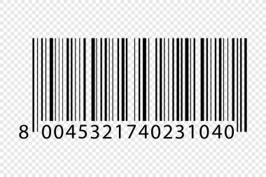Barkod simgesi. Sayılı barkod simgesi şablonu