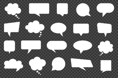 Konuşma baloncukları. Bulut konuşma baloncukları koleksiyonu