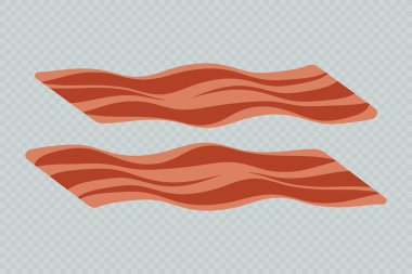 Kızarmış domuz pastırması ikonu şeritleri