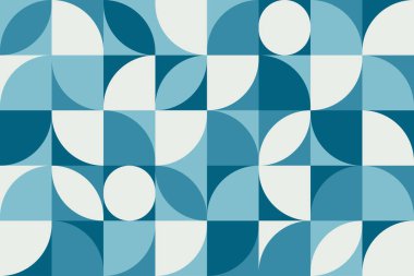 Bauhaus biçiminde soyut vektör geometrik desen