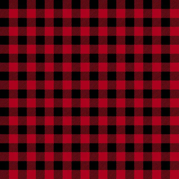 Kırmızı ve siyah oduncu ekose seamless modeli
