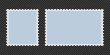 Boş posta pulları. Düz dizaynlı posta pulları