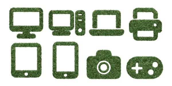 Garden Bush Gadget Device Icon Shape Rendering Isolated Objects — Stock Photo, Image
