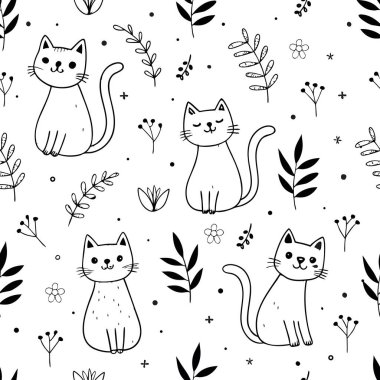 Kusursuz siyah ve beyaz kaplan çizgili sanat desenleri. Karmaşık leopar yüzleri ve lekeleri var. Moda, tekstil ve dekor projeleri için ideal.
