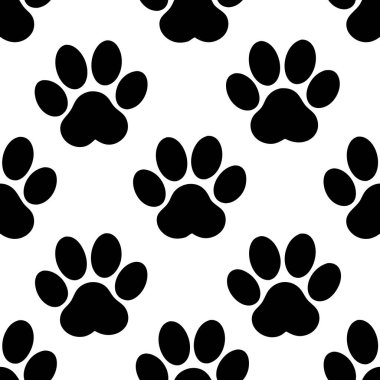 Temiz bir arkaplanda köpek pençesi izleri olan kusursuz vektör deseni. Evcil hayvan temalı tasarımlar, tekstil, duvar kağıtları, hediye paketleme ve dijital kullanım için ideal. Tamamen düzenlenebilir ve ölçeklenebilir.