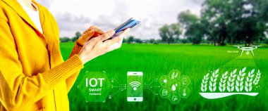 Modern çiftçiler çiftçiliğe yardım etmek için yapay zeka teknolojisini kullanıyorlar. IOT Konseptleri