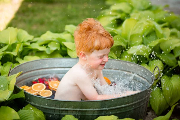 Children love to swim and splash in the water