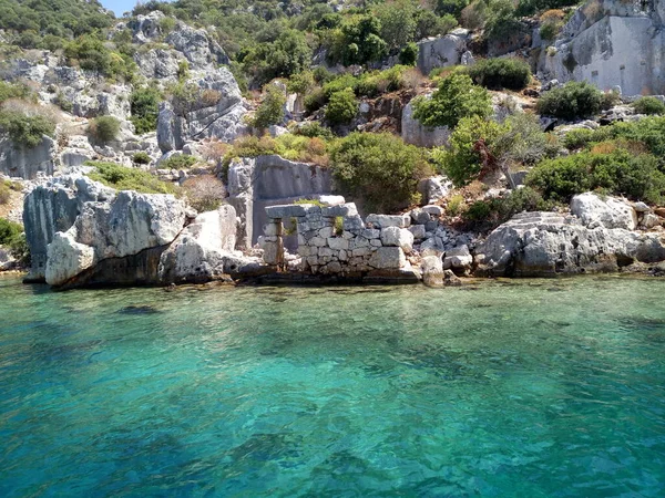 Beautiful nature and landscapes of Turkey. Rocks and the Black Sea around
