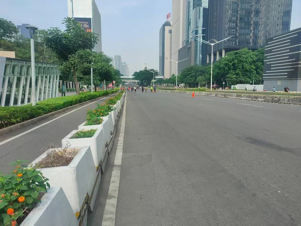 Jacarta Indonésia Maio 2023 Atmosfera Animada Car Free Day Jalan — Fotografia de Stock