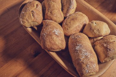 sabah kahvaltı ahşap tablo