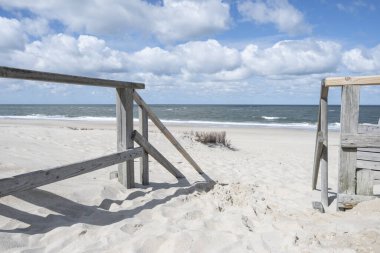 Kuzey Denizi 'nde kumlu sahil