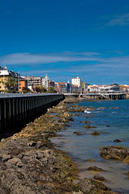 Castro Urdiales 'in deniz manzarası