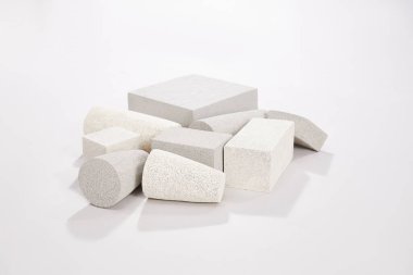 Flat Lay images of different size stones